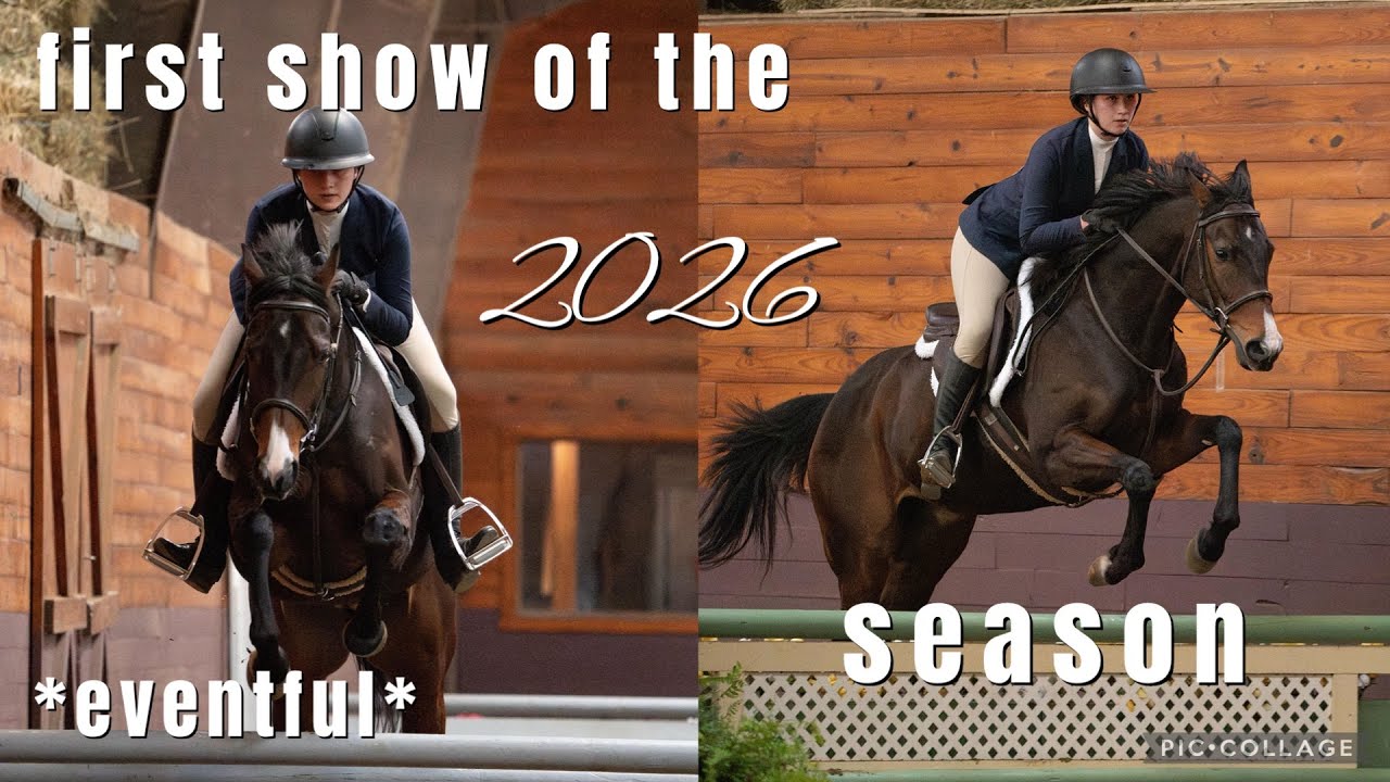 taking my baby to his first winter/indoor show!! 