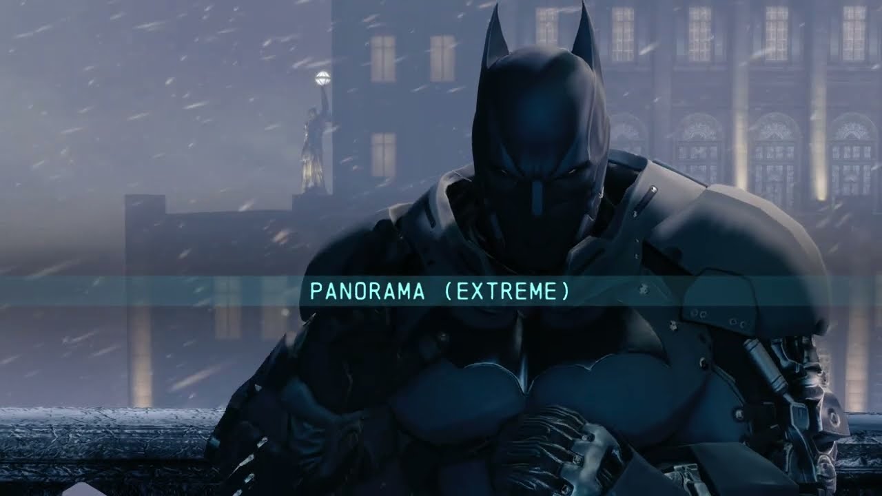 Batman Arkham Origins - xe suit batman batsuit mod Gameplay PANORAMA (EXTREME)