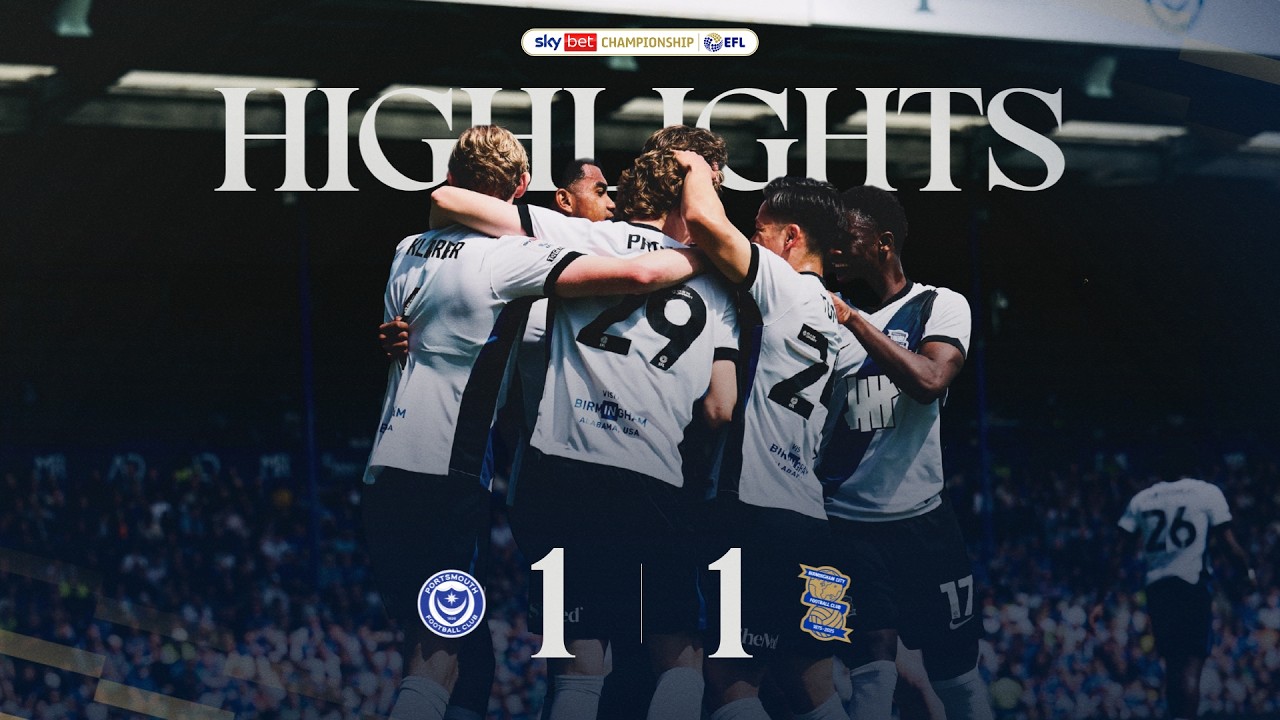 Highlights | Portsmouth 1-1 Birmingham City | First Priske goal seals point on the south coast 💥