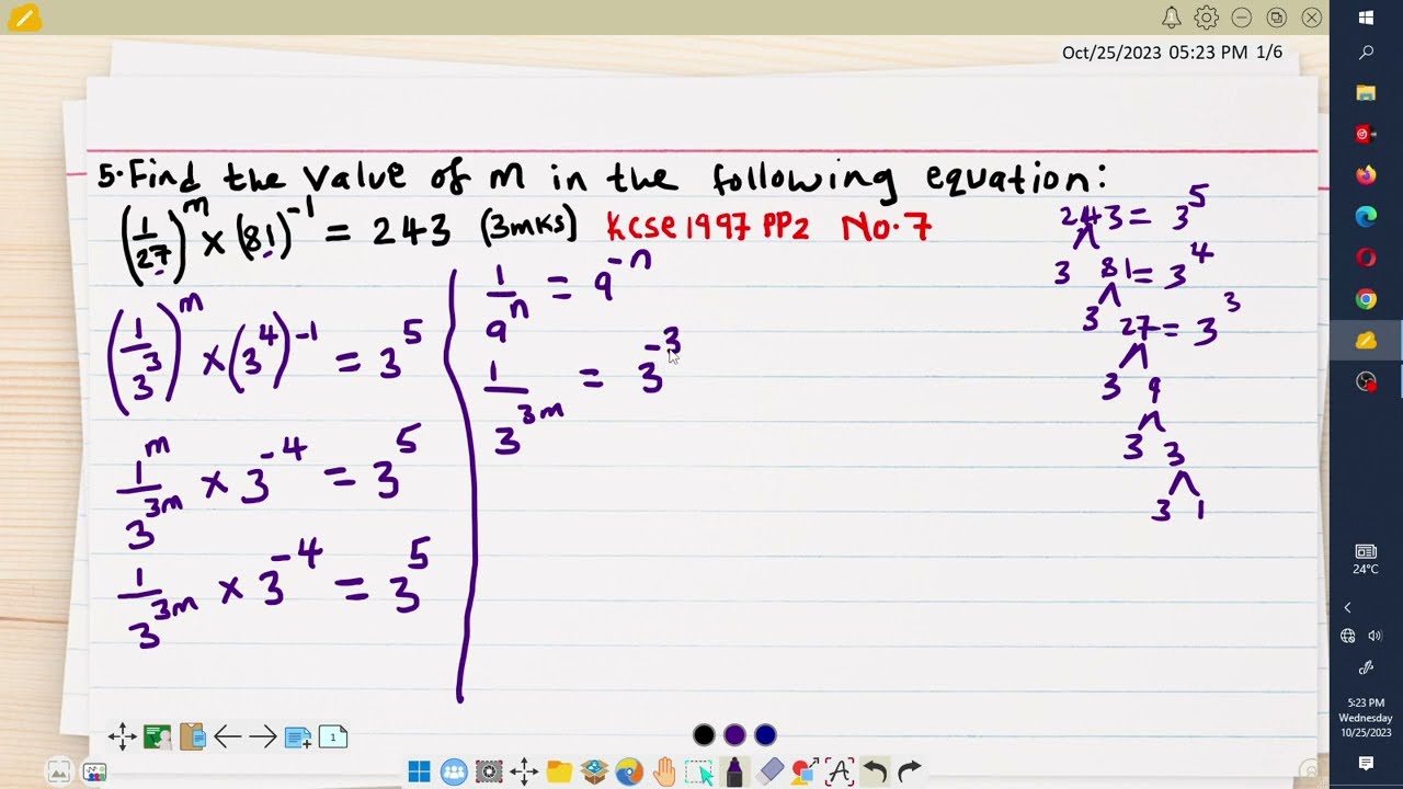 MATH: FORM2 : INDICES : LESSON 2