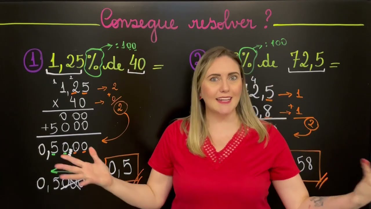 NUNCA MAIS ERRE PORCENTAGEM COM VÍRGULA! APRENDA COMO FAZER AGORA! VEM APRENDER MATEMÁTICA!