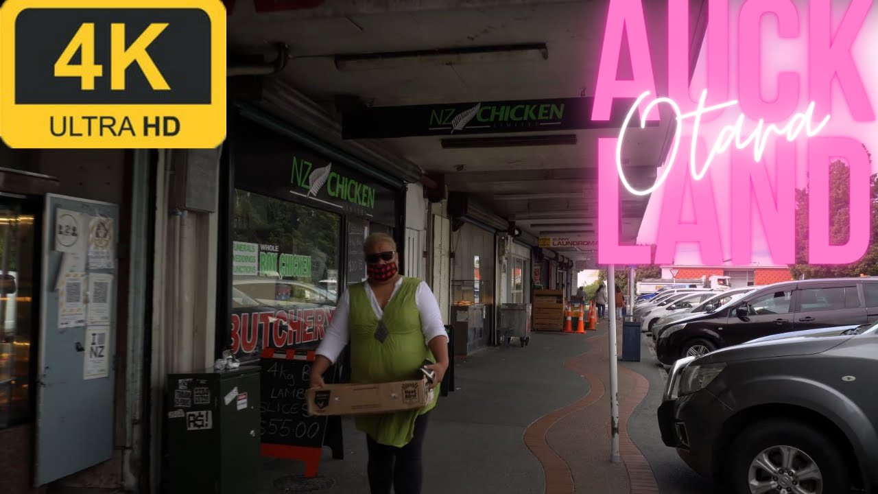 Walk in Auckland | Otara | Town Centre and Shops  | 4K
