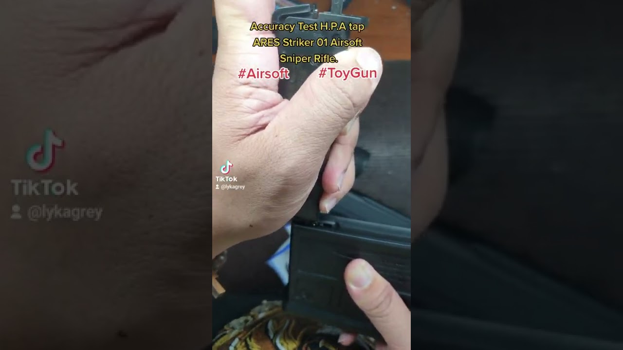 accuracy test HPA tap ARES Striker AS01 sniper rifle.