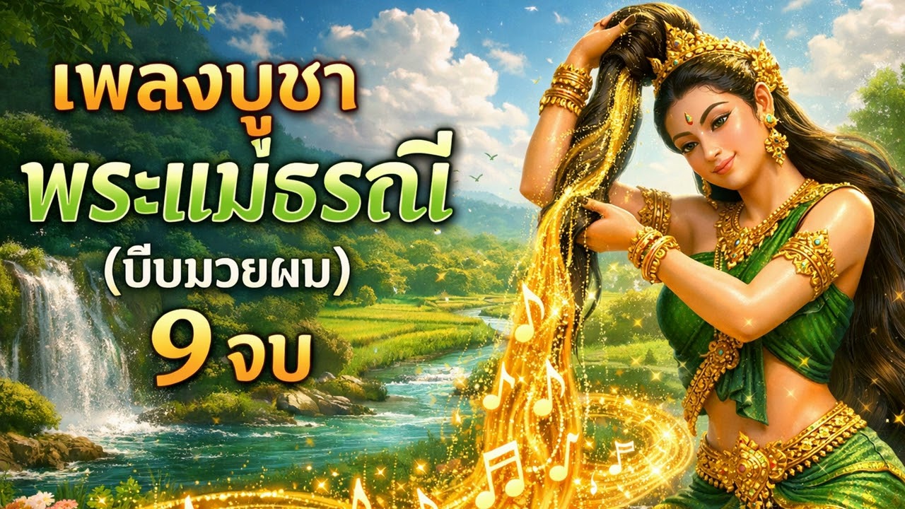 บทเพลงบูชาพระแม่ธรณี (เสียงนางฟ้า) 9 จบ แผ่นดินมั่นคง ชีวิตมั่งคั่ง อุดมสมบูรณ์ #9จบ