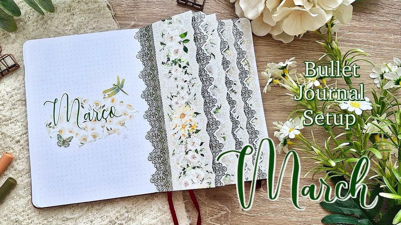 March 2026 | PLAN WITH ME | Spring Florals Theme 🌼 Bullet Journal Setup