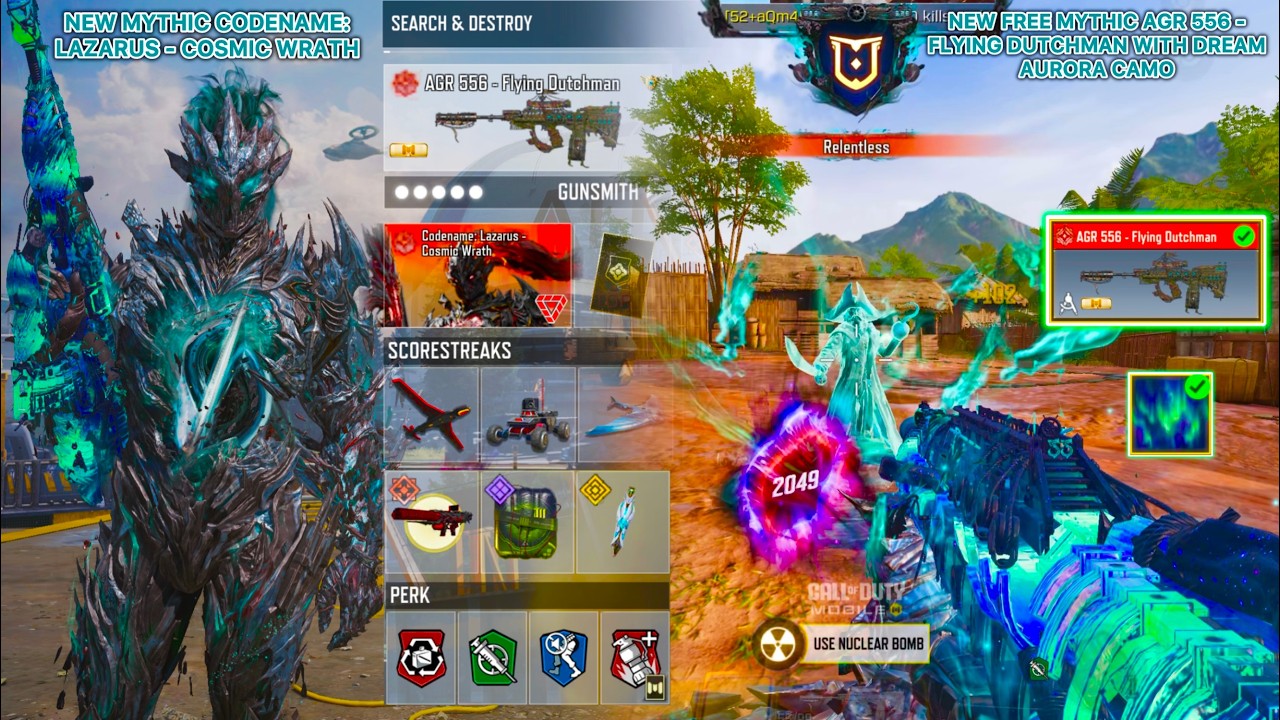 New FREE Mythic AGR 556 & Mythic Lazarus are now the MOST ICONIC CODM SND Combo to drop 1v4 Clutches