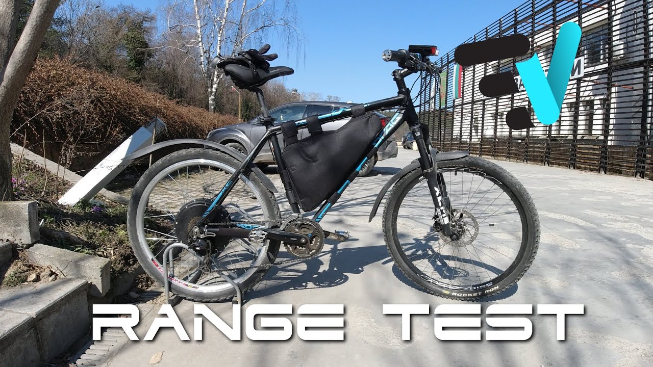 1000W DIY eBike Build - Pure Electric Range Test