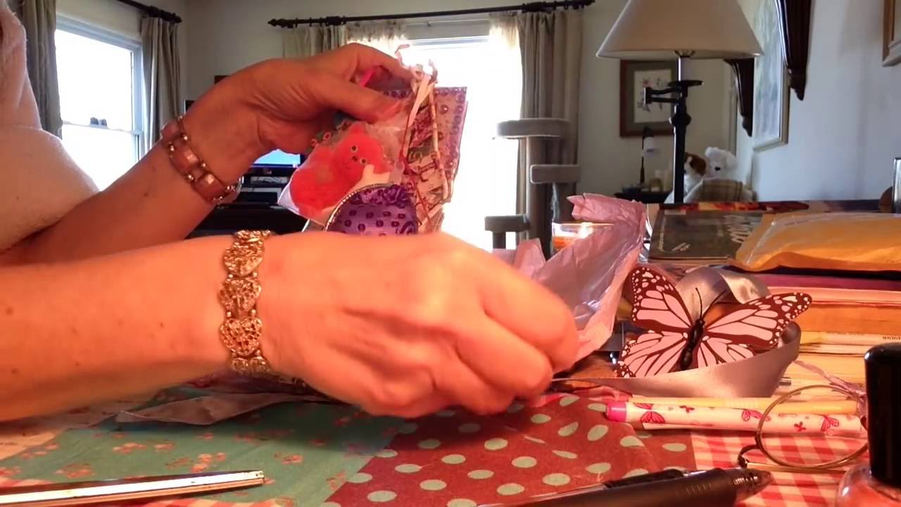 ASMR opening a gift from Scottish Asmr Blueberry- soft spoken