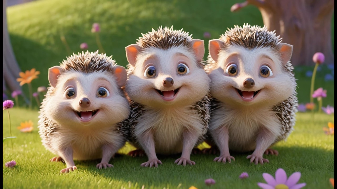 Vijf Kleine Egels Snuffelen, Snuffelen, Snuf 🦔 | Schattig Natuurliedje & Kinderliedjes