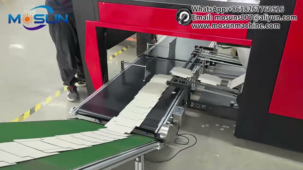 MSKC-1000B Automatic Grey Board Grooving Machine for Rigid Box Making Line to Brazil