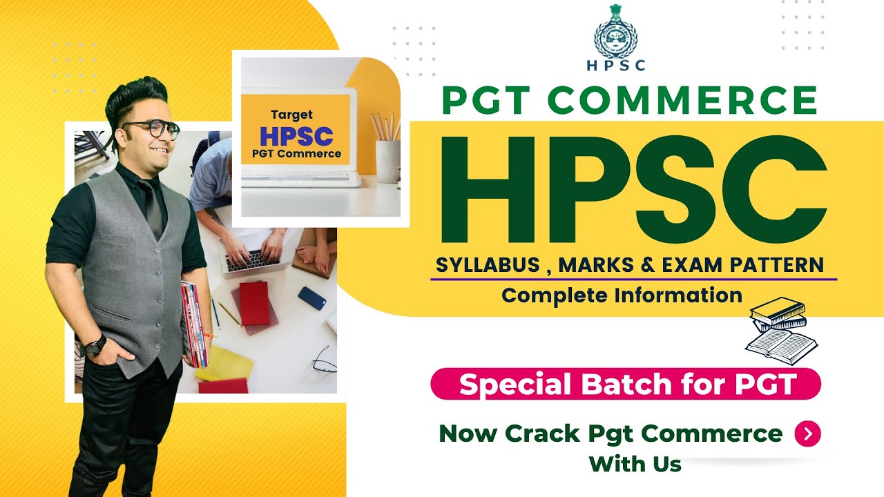 HPSC PGT COMMERCE || Syllabus & Exam Pattern || Pgt Commerce New Batch