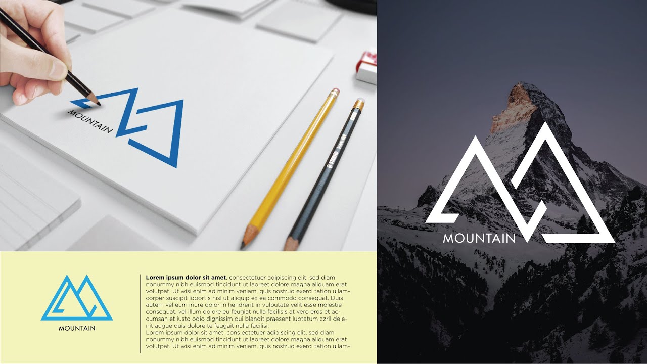 Minimalist Logo design Illustrator cc Tutorial