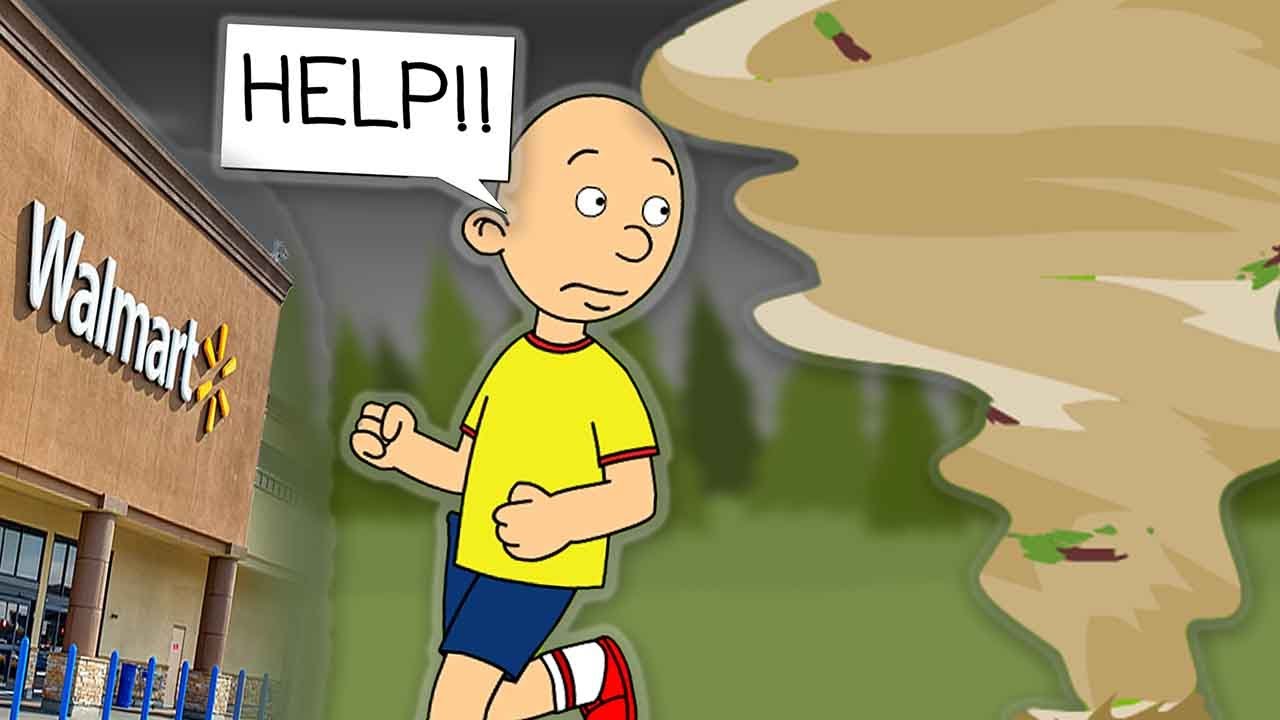 Caillou Survives a Tornado at Walmart