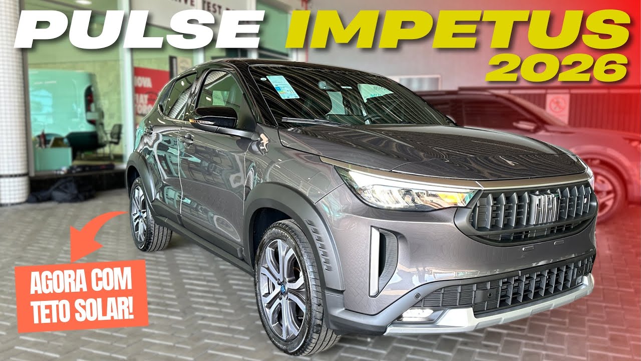 NOVO PULSE IMPETUS HYBRID 2026 - Novo Visual e Teto Panorâmico! Vale a Pena?