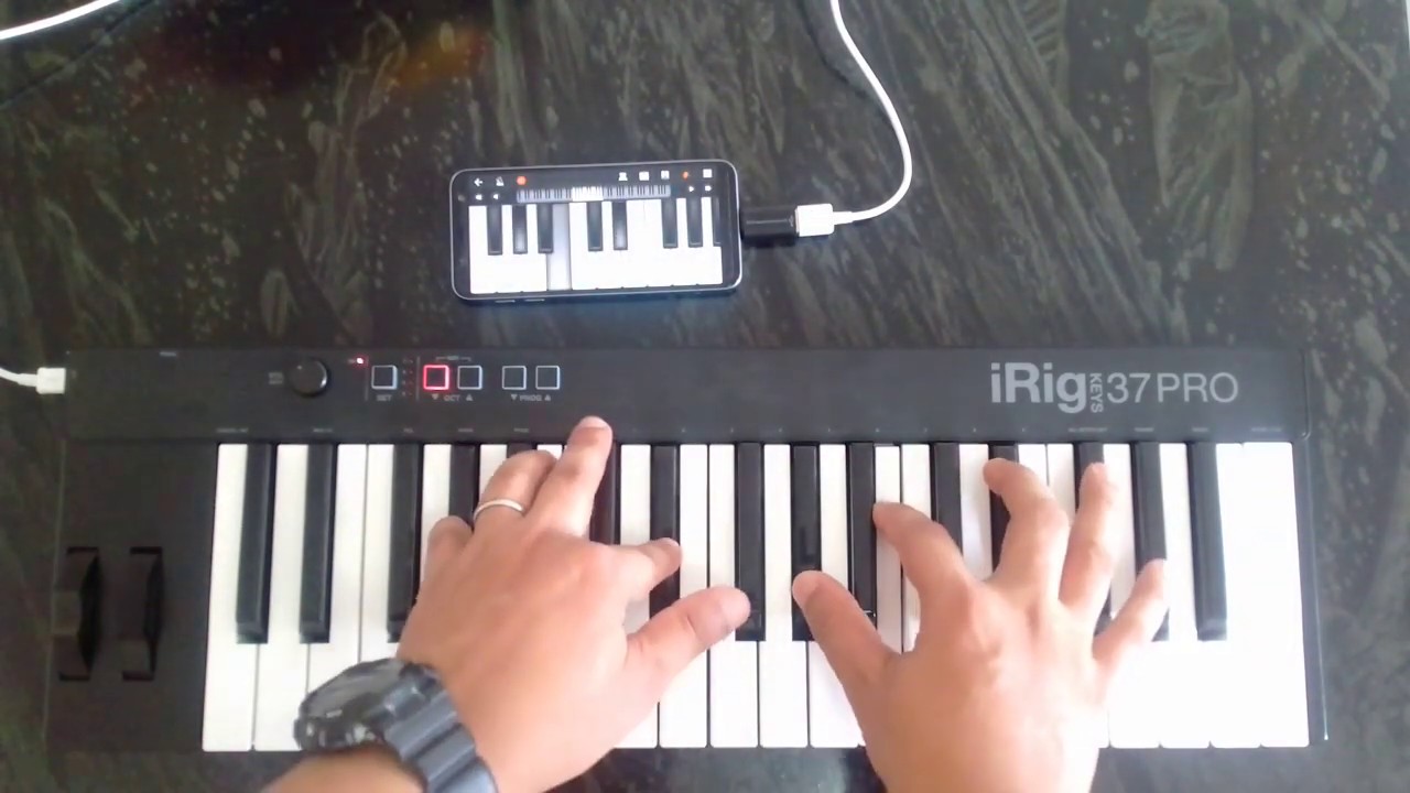 I Rig keys 37 Pro - testando com Smartphone android