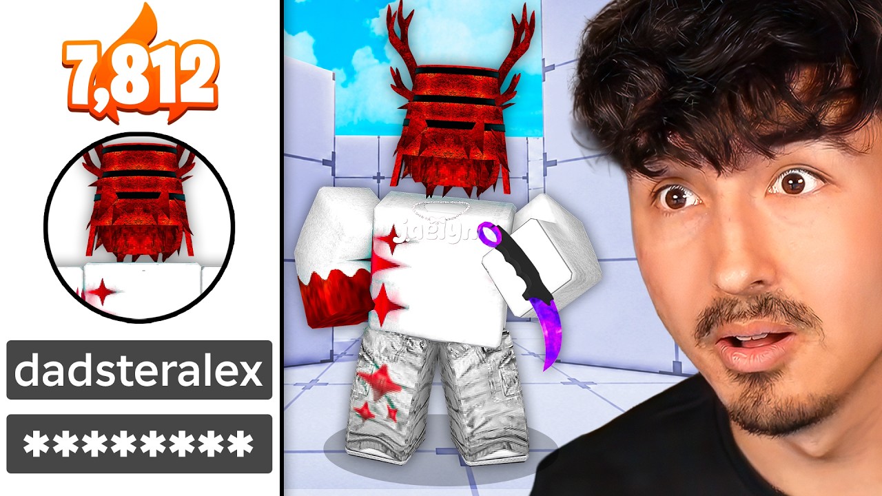 Я зашел на АККАУНТ С РЕКОРДНОЙ СЕРИЕЙ ПОБЕД С НОЖОМ в Roblox Rivals!