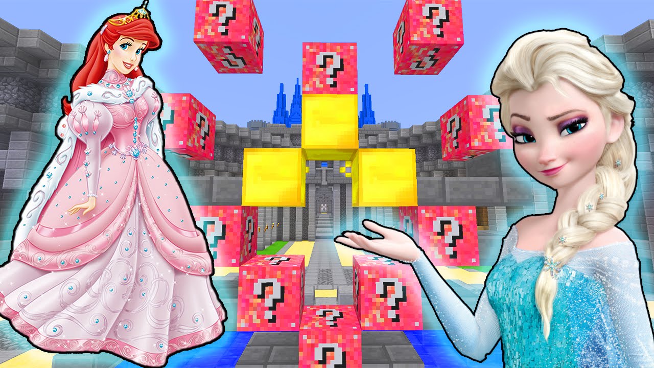 Minecraft PRINCESS LUCKY BLOCK MOD Challenge | JeromeASF