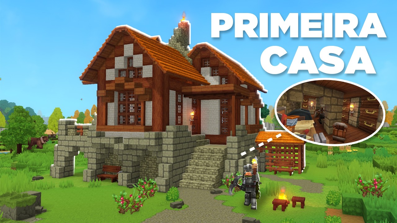 COMO CONSTRUIR A PRIMEIRA CASA no HYTALE como PROFISSIONAL! - 03