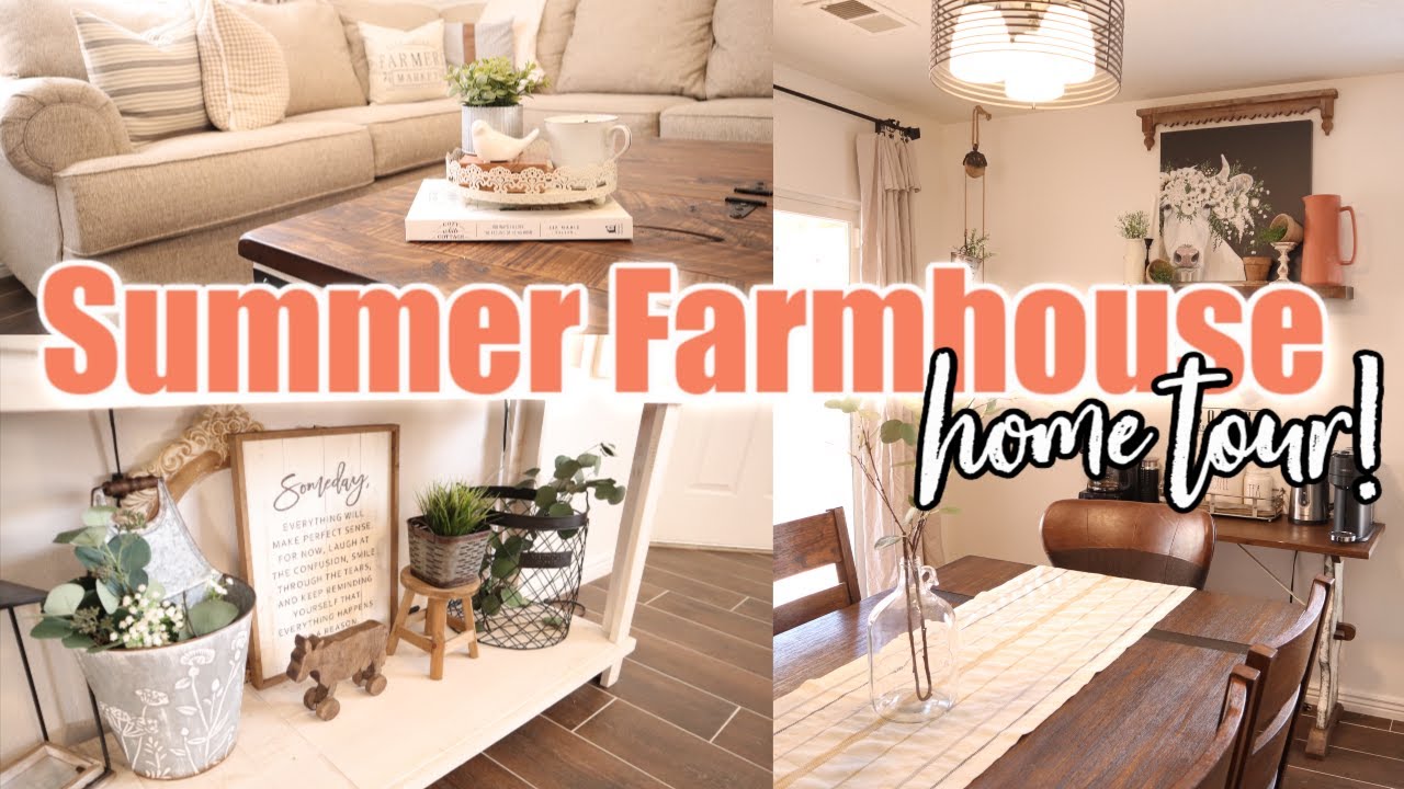 SUMMER FARMHOUSE HOME TOUR | SUMMER FARMHOUSE HOME DECOR | FARMHOUSE DECOR INSPIRATION