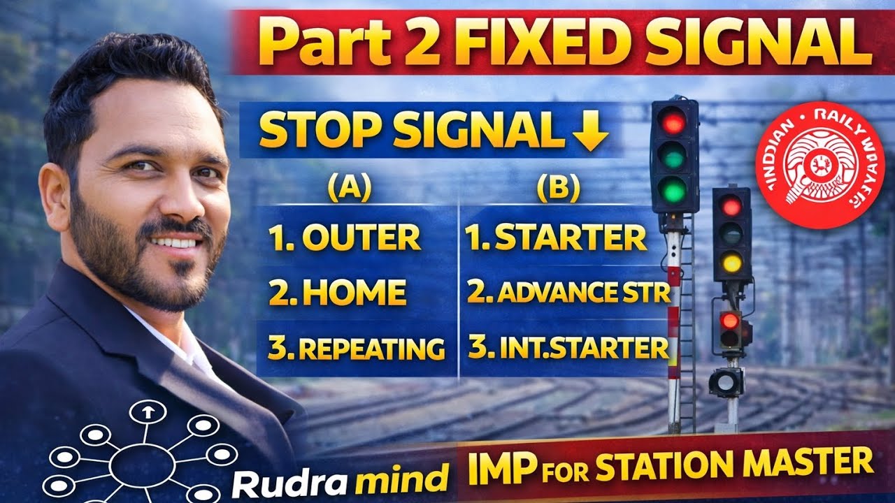 Stop signal||स्टॉप सिगनल||railway departmental LDCE exam 2026||Imp for station Master/TNC/sh mstr 