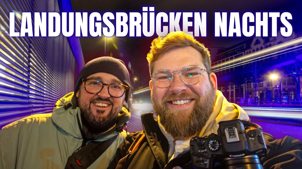 Landungsbrücken bei Nacht | Nachtfotografie in Hamburg