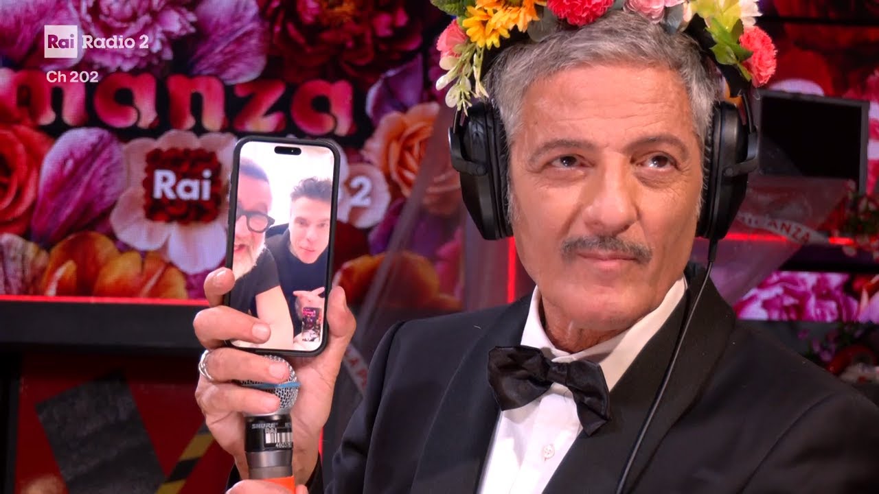 Marco Masini e Fedez, la videochiamata da Sanremo - La Sanremanza 25/02/2026