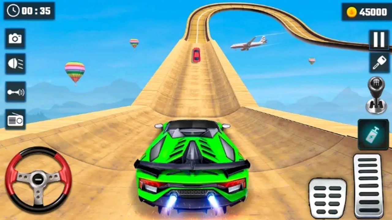 Ramp car racing - 3D car race 🏎️ #car #race #viral #video 