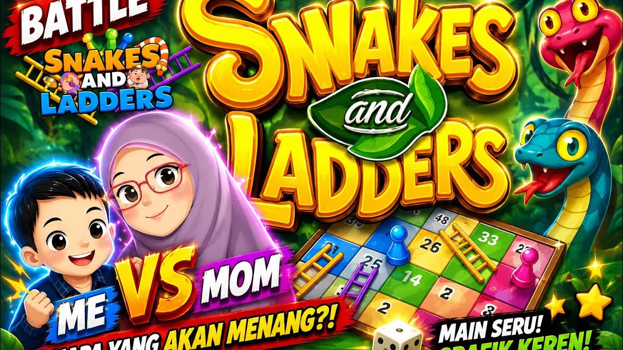BATTLE GAME SNAKE AND LADDERS || CLASSIC LUDO GAME