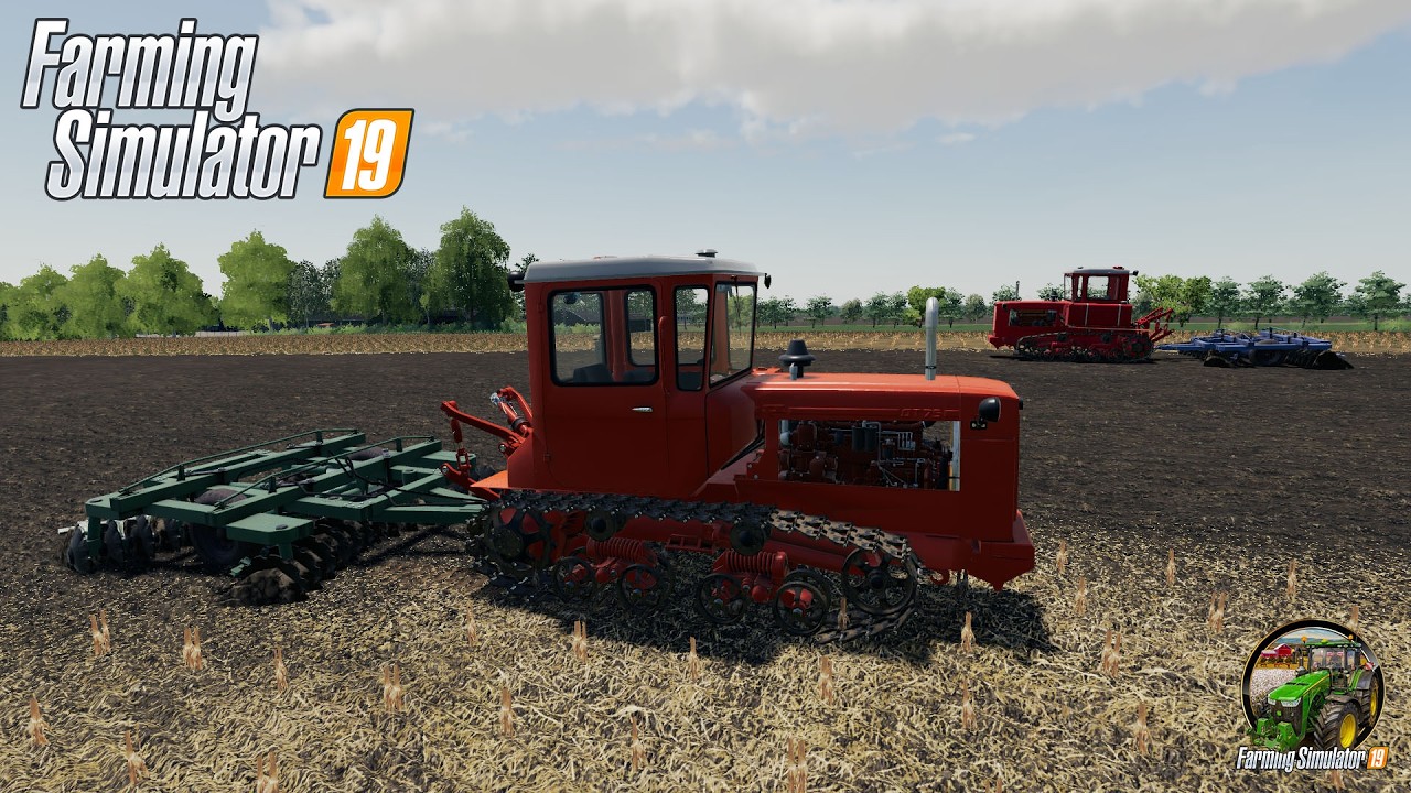 Дискуємо кукурузиння боронами БДП-3 і тракторами ДТ-75 | КОШМАК | FS19