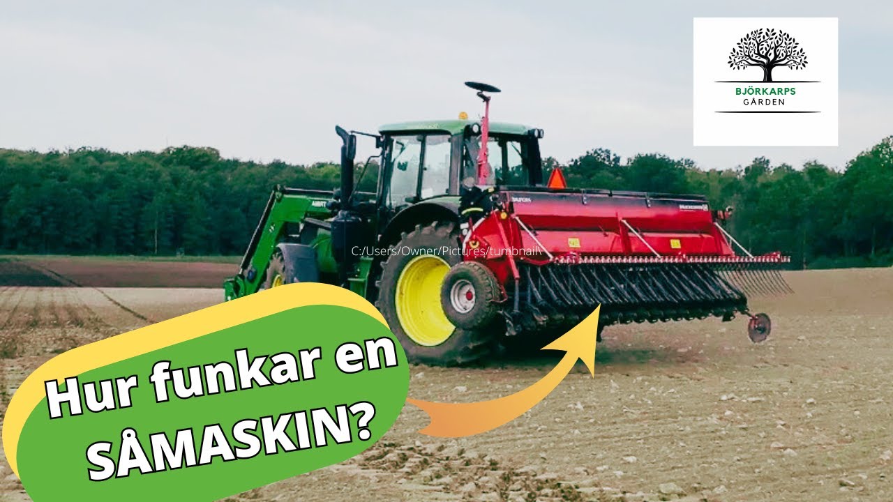 Hur funkar en SÅMASKIN? Lite snabb info om våran såmaskin och varför Markus inte har en RAPID!