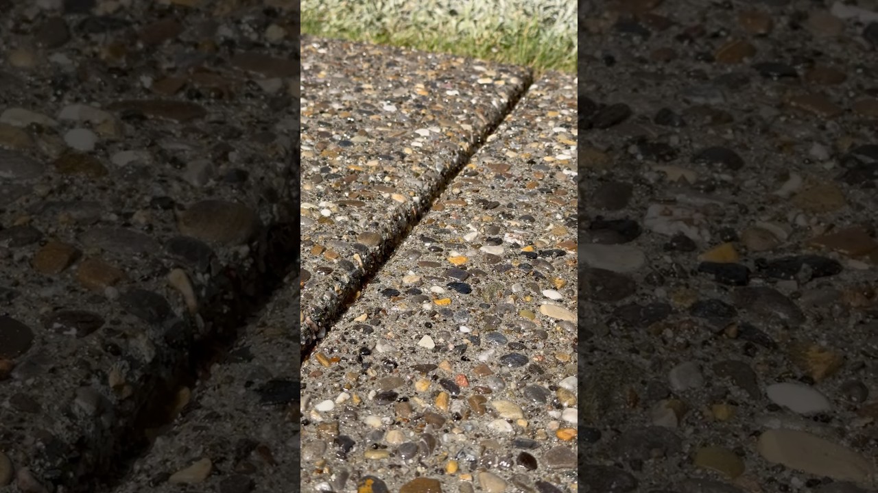 How to pour an Exposed Aggregate sidewalk ✅ #concrete #construction #diy