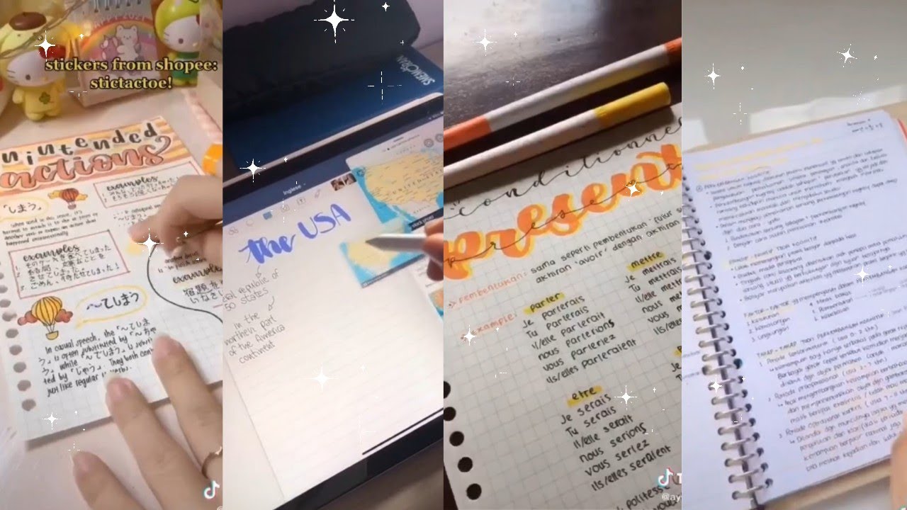 AESTHETIC STUDY WITH ME // TIKTOK COMPILATION #4