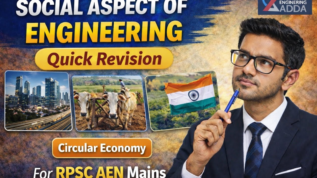 Circular Economy &ndash; Quick Revision | Social Aspect of Engineering | RPSC AEN Mains&rdquo;
