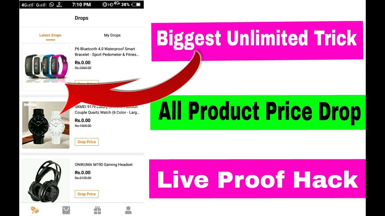 All Product Price Drop !! Unlimited Trick !! Live Proof Hacked !! By Technical India !!