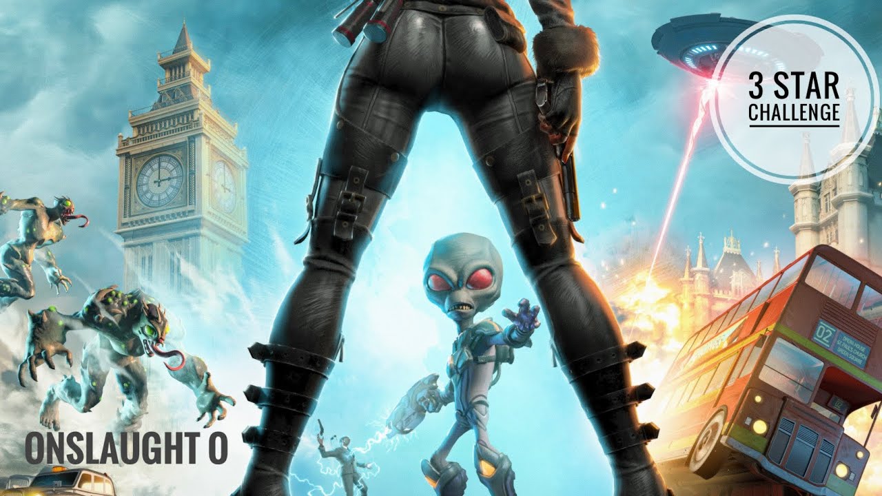 Destroy All Humans! 2 - Reprobed 3 Star Albion (Hippie Hunting) Abduction Challenge