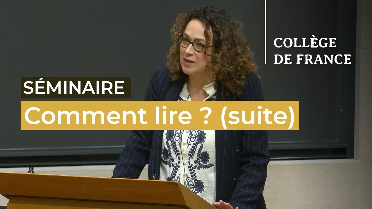 Comment lire ? (suite) (2) - William Marx (2024-2025)
