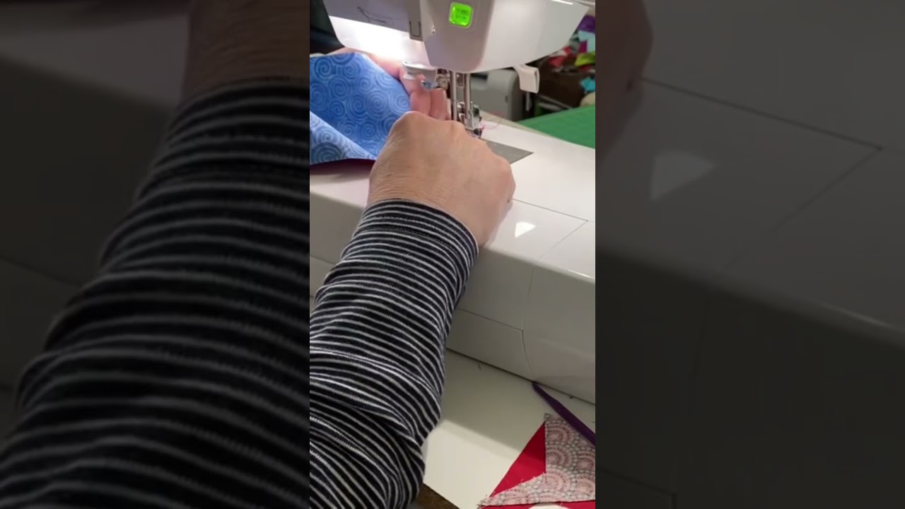 Slow and steady when sewing curves. 