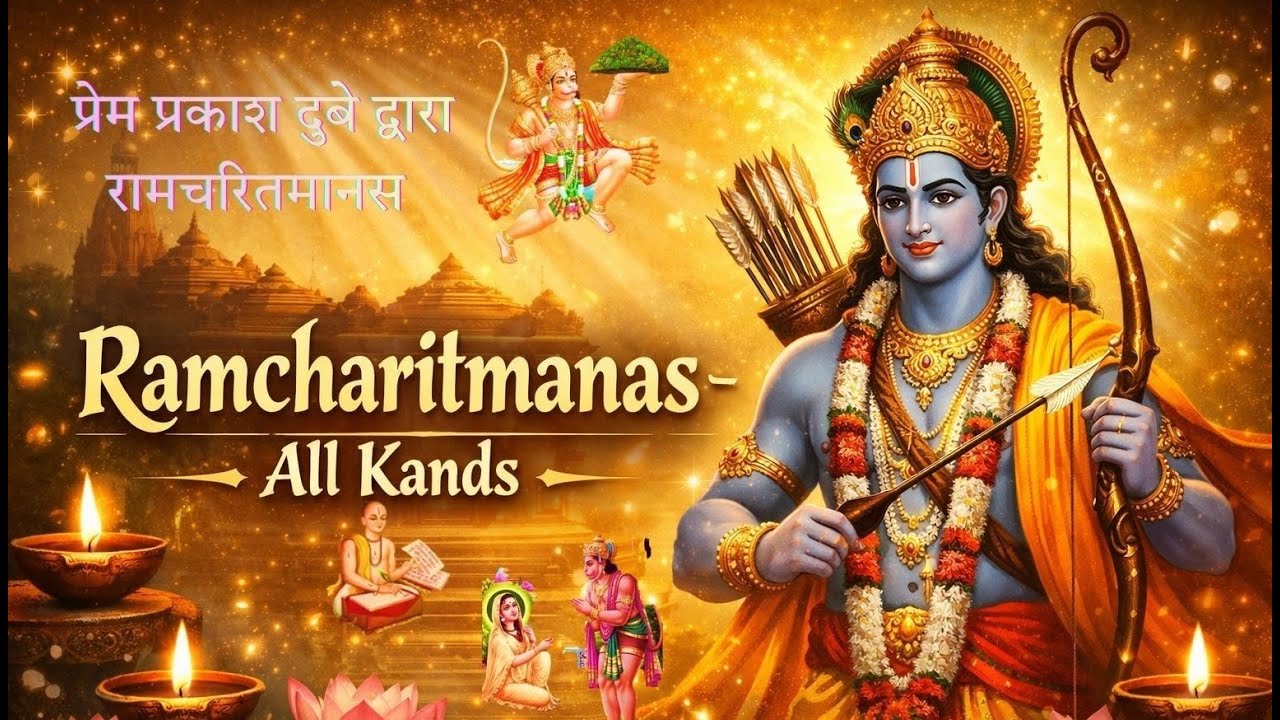 Ramcharitmanas Shloks from All Kands | Divine Ram Bhajan | Full Spiritual Journey🙏🙏🙏🙏