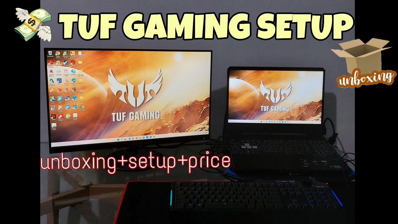 ASUS TUF GAMING LAPTOP + MONITOR SETUP + PRICE | UNBOXING (Civil Engineer Owner)