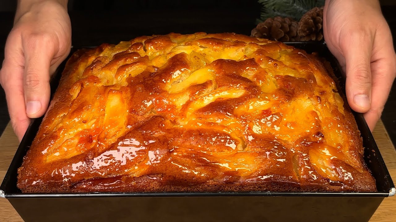 Apfelkuchen schmilzt in 10 MINUTEN im Mund! Ein Vorgeschmack auf die Kindheit!