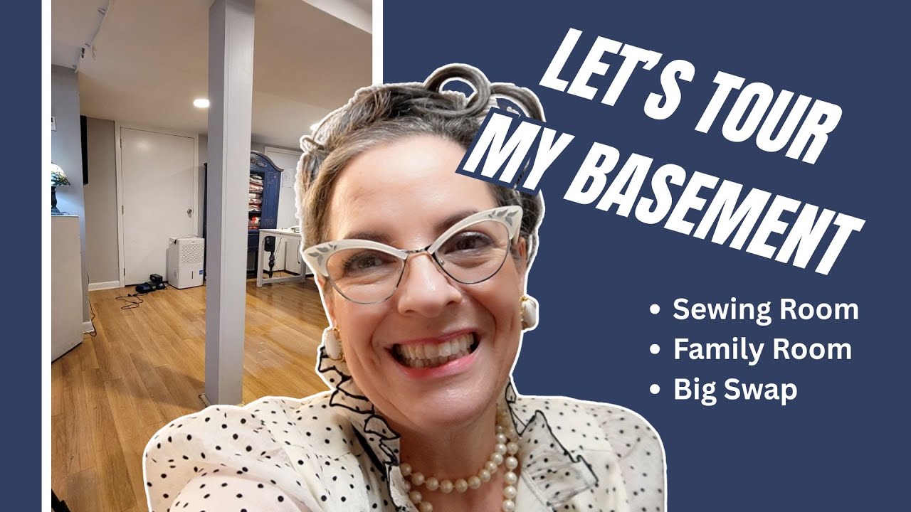Let's Tour My New and Improved Basement/Sewing Room