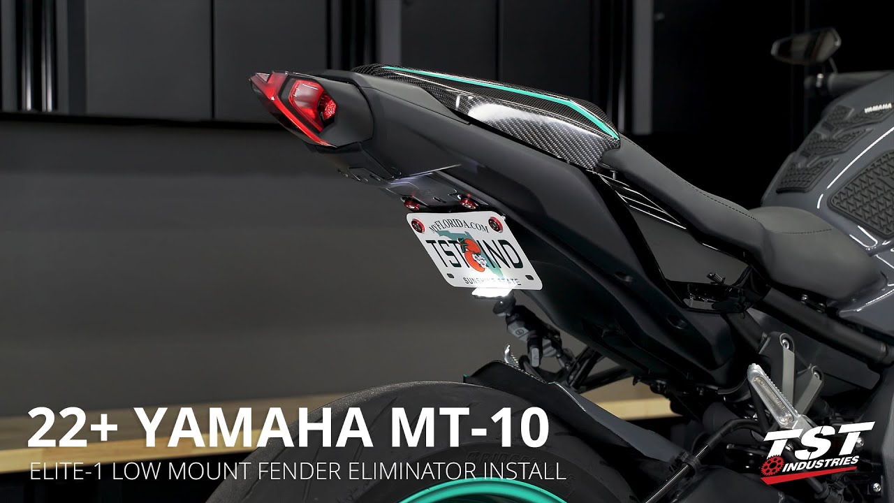 Как установить низкорасположенный элиминатор крыла на Yamaha MT-10 2022+ года от TST Industries