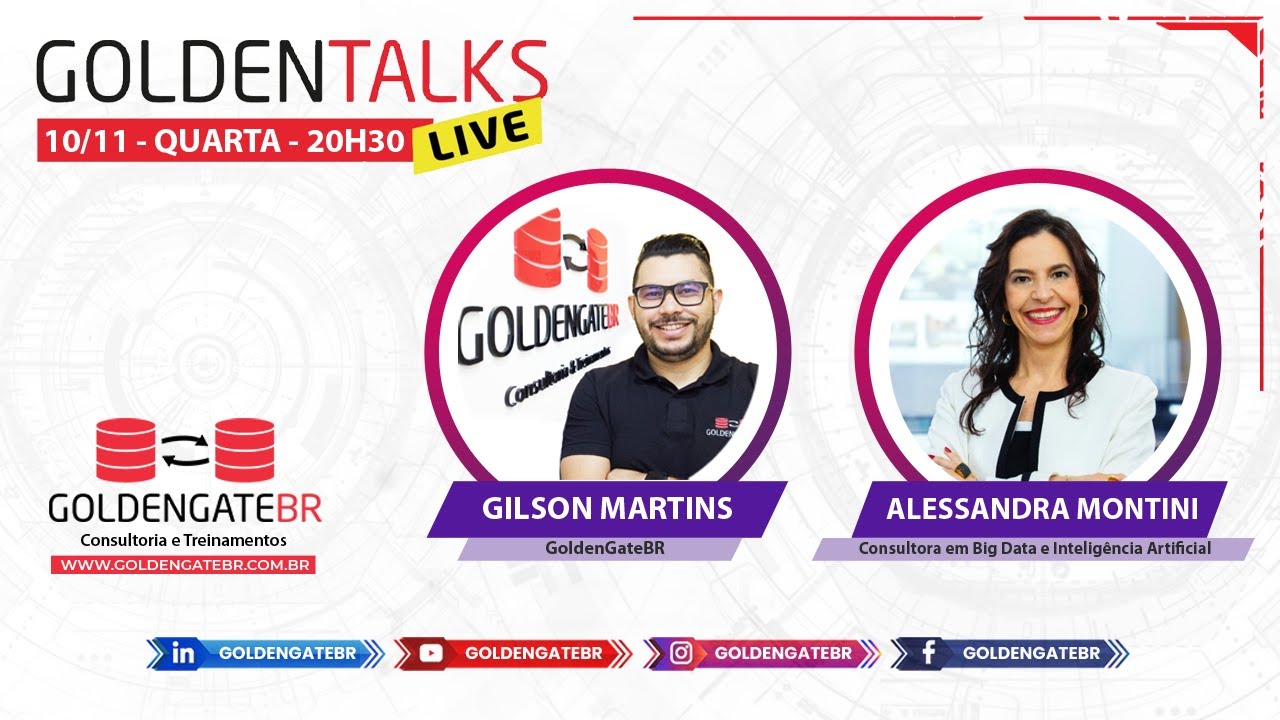 GoldenTalks - Epis&oacute;dio 86: Live com Alessandra Montini, ela &eacute; Consultora em Big Data e AI