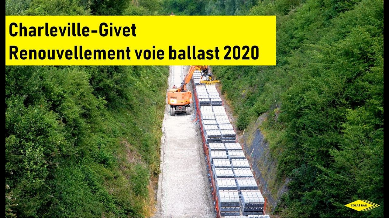 Renouvellement de voie ballast sur la ligne Charleville - Givet (VSFR)