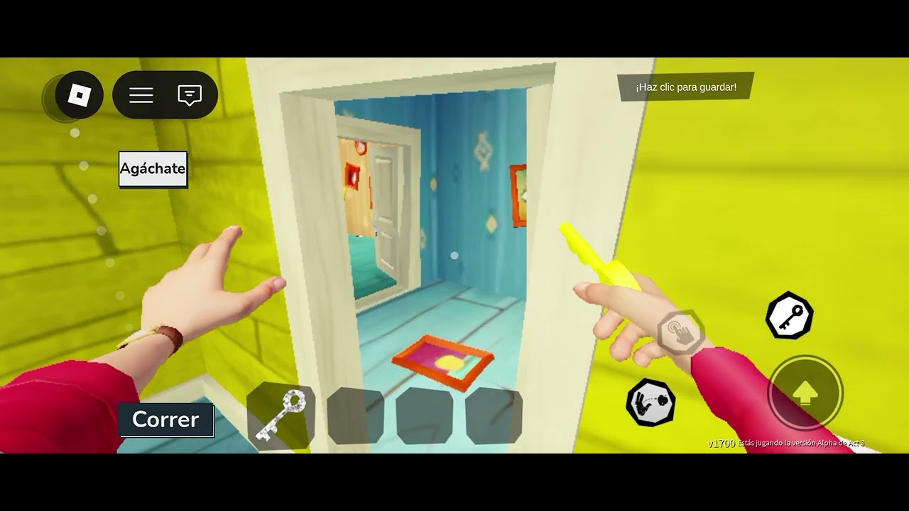 Jugando hello neighbor en roblox