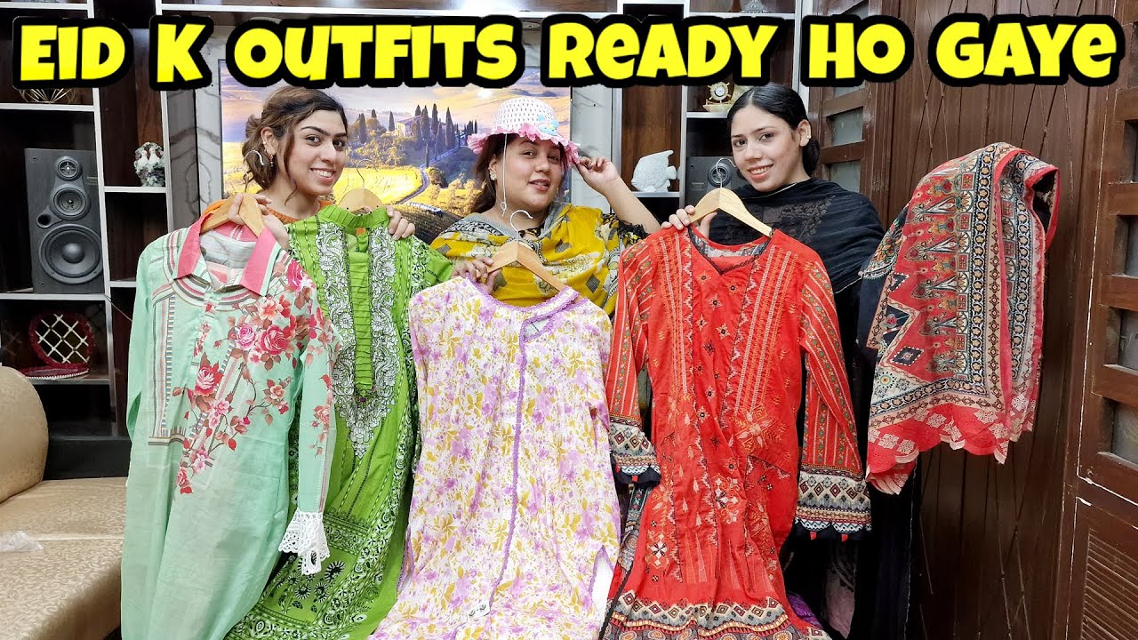 Eid K Outfits Ready Ho Gaye | Jewelry Matching | Bakro K Liye Kia Lene Gaye? | Bakro Ko Shower Diya