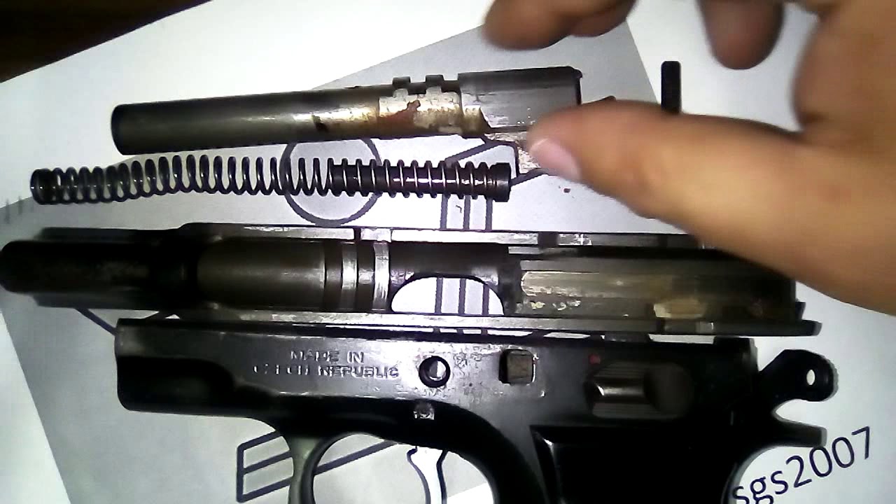Desarme basico de pistola CZ 75 B 9mm