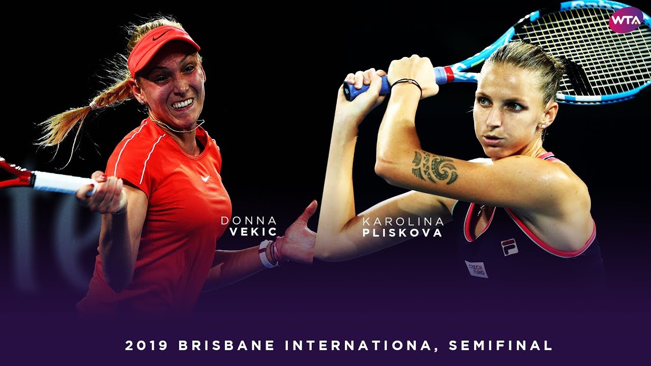 Donna Vekic vs. Karolina Pliskova | 2019 Brisbane International Semifinals | WTA Highlights