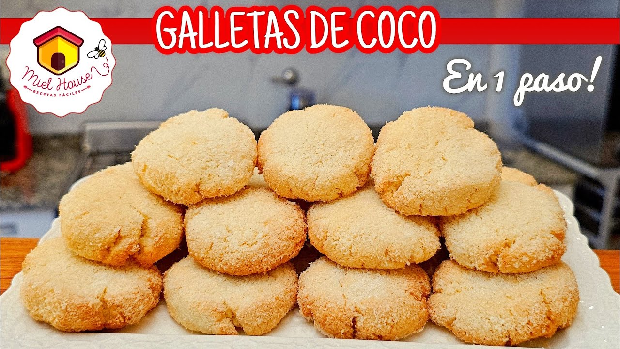 Galletas de coco EN POCOS MINUTOS súper fáciles 
