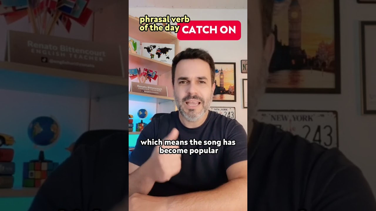 CATCH ON 👨🏻&zwj;🏫 phrasal verb of the day #learnenglish